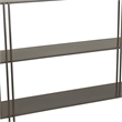 Benjara Bush Plant Display Stand- Modern 3 Tier Gray Metal Finish- 32 Inch