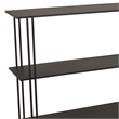 Benjara Bush Plant Display Stand- Modern 3 Tier Brown Metal Finish- 32 Inch