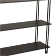 Benjara Bush Plant Display Stand- Modern 3 Tier Brown Metal Finish- 32 Inch