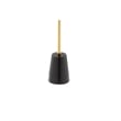 Benjara Sen Side End Drink Table- Gold Metal Round Top w Black Marble Base