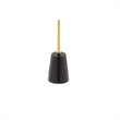 Benjara Sen Side End Drink Table- Gold Metal Round Top w Black Marble Base