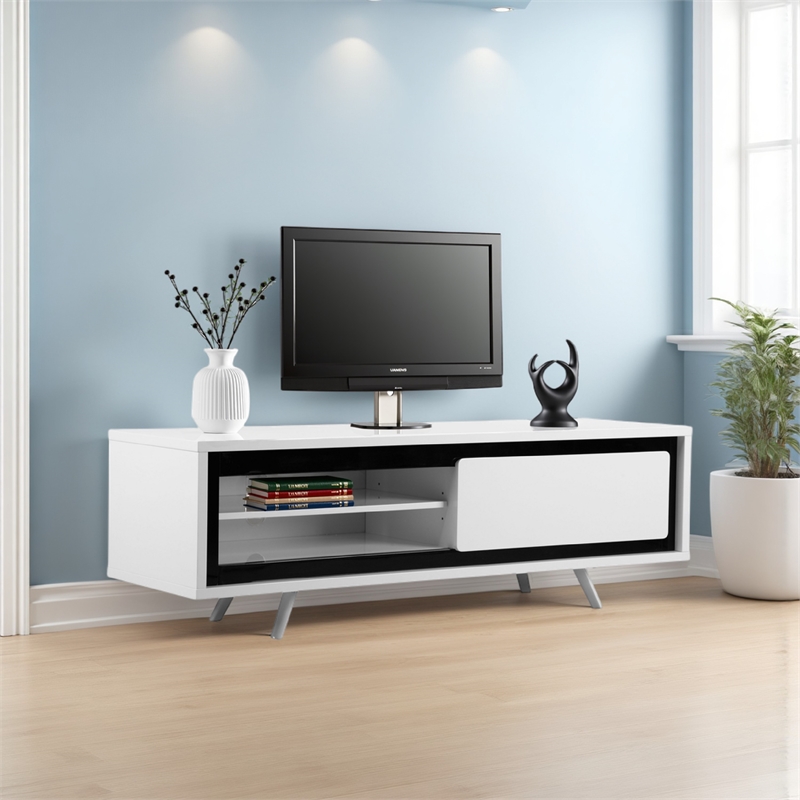 Benjara Hle TV Stand Media Console- Low Profile 59