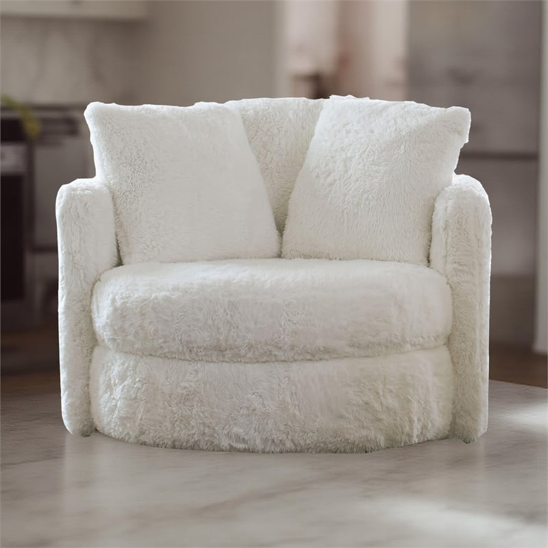 Benjara Rane Swivel Accent Chair- 49