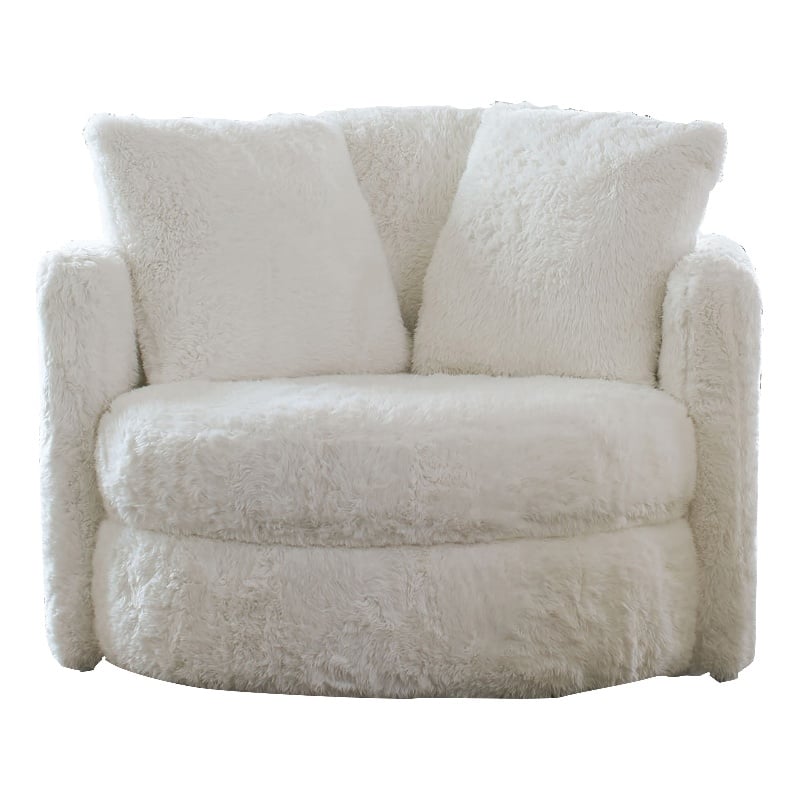 Benjara Rane Swivel Accent Chair- 49