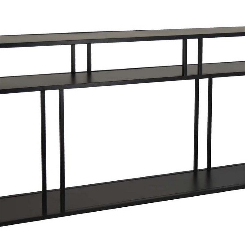 Benjara Plant Display Stand- 3 Tier Black Metal- Modern Industrial 48 Inch