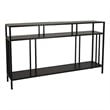 Benjara Plant Display Stand- 3 Tier Black Metal- Modern Industrial 48 Inch