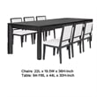 Benjara Kizie 7pc Dining Table Set- 94-118