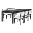 Benjara Kizie 7pc Dining Table Set- 94-118