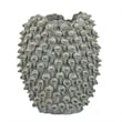 Benjara Nina Decorative Bowl- Light Blue- Textured Coral Gray Ceramic- 13 Inch