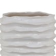 Benjara Accent Planter- Abstract Wave Coastal Design- 22