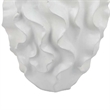 Benjara Decorative Vase- White Ceramic- Textured 19