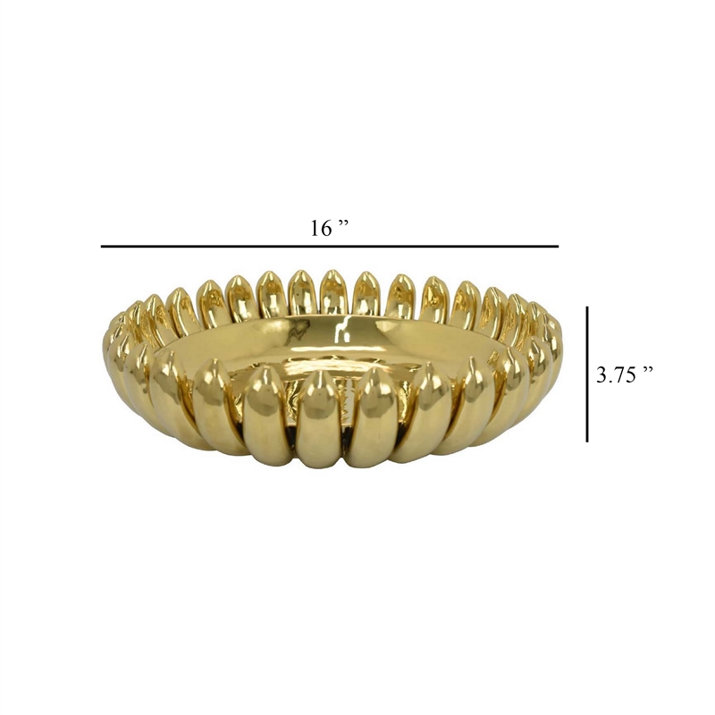 Benjara Zoma Accent Bowl- 16