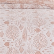 Benjara Amy 3 Piece Queen Quilt Set- Coastal Theme- Soft Pink White Polyester