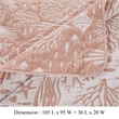 Benjara Amy 3 Piece King Quilt Set- Coastal Theme- Soft Pink White Polyester