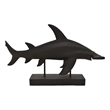 Benjara Tabletop Accent Decor Piece- Hammerhead Shark- 21