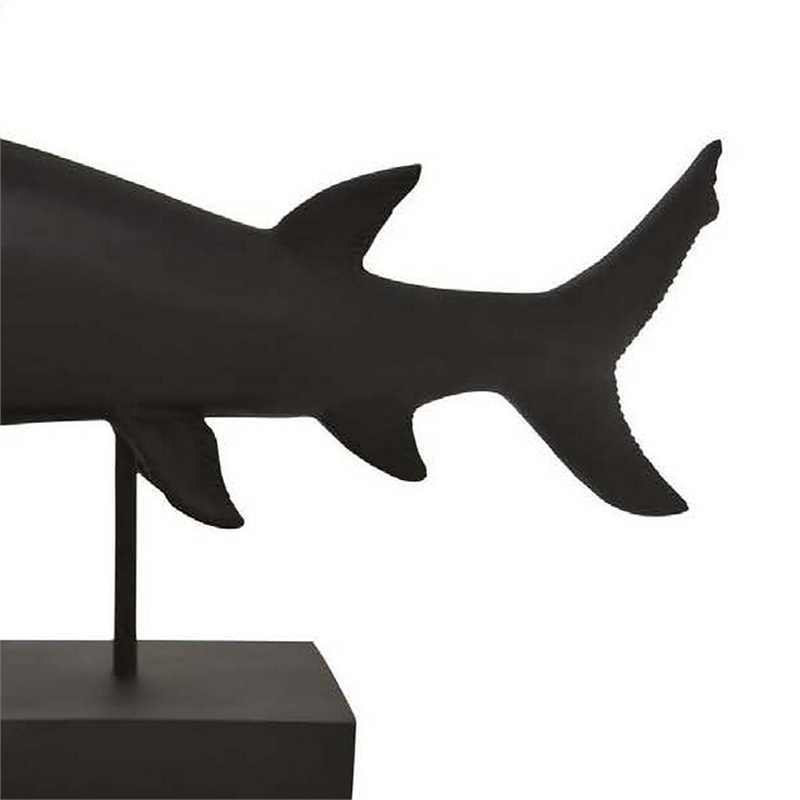 Benjara Tabletop Accent Decor Piece- Hammerhead Shark- 21