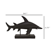 Benjara Tabletop Accent Decor Piece- Hammerhead Shark- 21