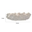 Benjara Decorative Accent Bowl- 18 Inch- Natural Wavelike Body- White Ceramic