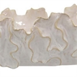 Benjara Decorative Accent Bowl- 18 Inch- Natural Wavelike Body- White Ceramic