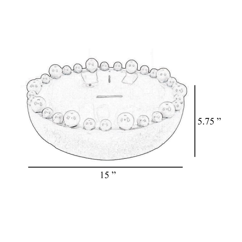 Benjara Saul Decorative Bowl- 16