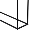 Benjara Kellie Nesting Plant Stand Table Set of 3- Black Metal- Glass Tops