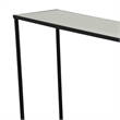 Benjara Kellie Nesting Plant Stand Table Set of 3- Black Metal- Glass Tops