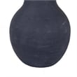 Benjara Enya Flower Vase- 3D Spiked Accent Narrow Neck- Black Ceramic- 18 Inch