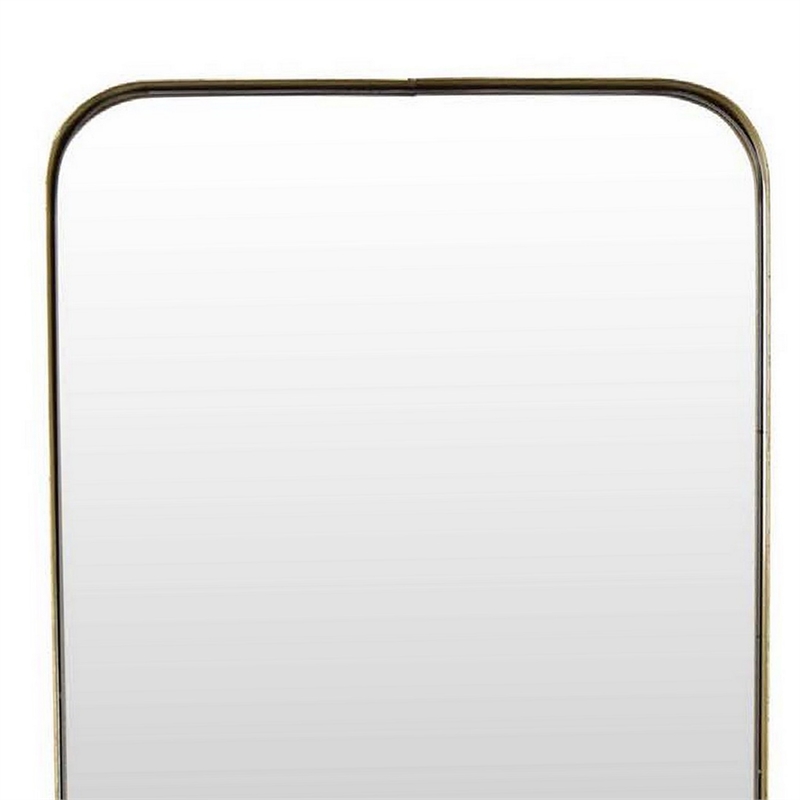 Benjara Feno Decorative Wall Mirror w Rack- Portrait Style 30