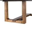 Benjara Ramie Dining Table- Chestnut Brown Wood- 84-102