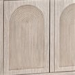 Benjara Zoko Sideboard Buffet Console- Arched Design Doors- 77