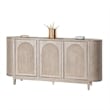 Benjara Zoko Sideboard Buffet Console- Arched Design Doors- 77