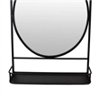 Benjara Feno Decorative Wall Mirror w Rack- 30