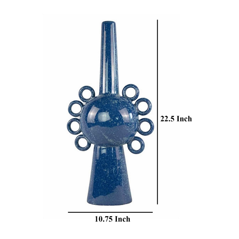 Benjara Kary Flower Vase- Unique 3D Aesthetic- Narrow 23