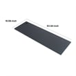 Benjara Asti Workbench Top- 20x64 Metallic Gray- Eco Friendly Melamine
