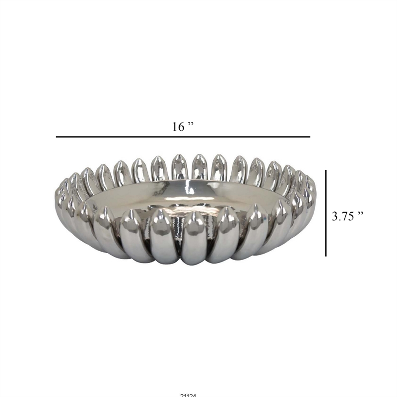 Benjara Zoma Accent Bowl- 16