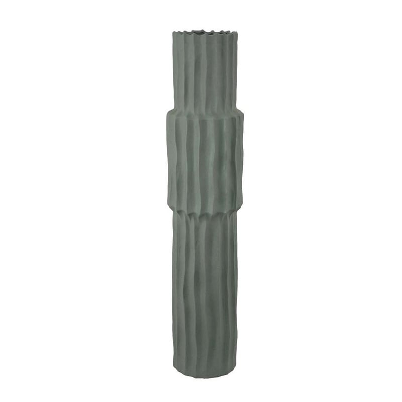 Benjara Decorative Accent Vase- Sleek Cactus Design- 30