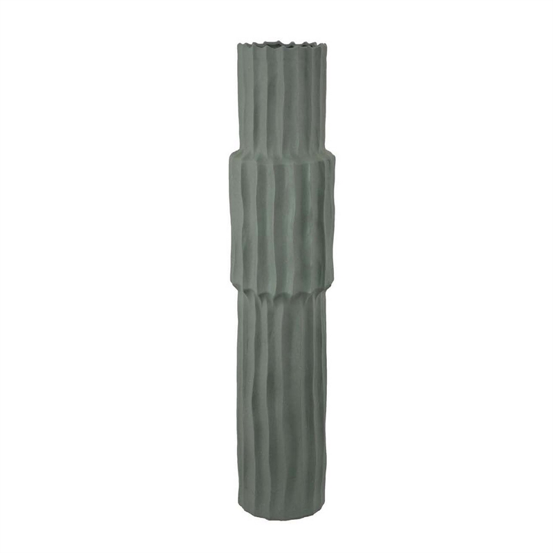 Benjara Decorative Accent Vase- Sleek Cactus Design- 30