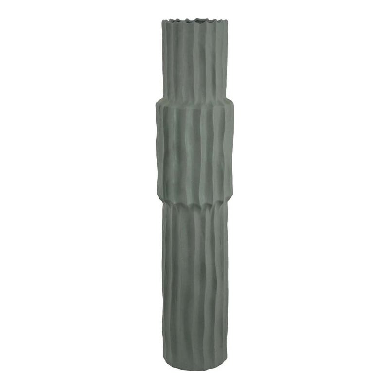 Benjara Decorative Accent Vase- Sleek Cactus Design- 30