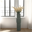 Benjara Decorative Accent Vase- Sleek Cactus Design- 36