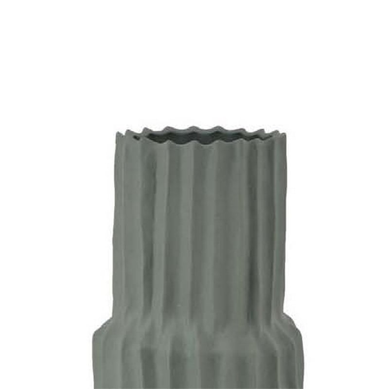 Benjara Decorative Accent Vase- Sleek Cactus Design- 36