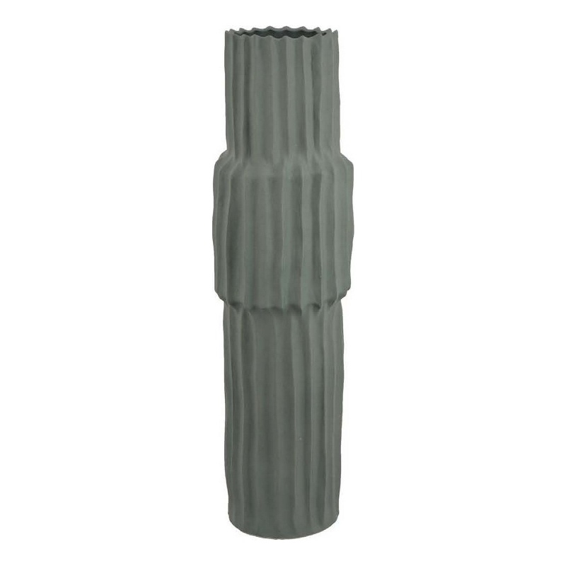 Benjara Decorative Accent Vase- Sleek Cactus Design- 36
