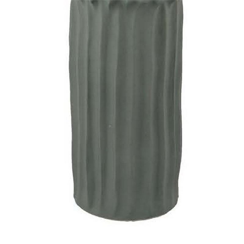Benjara Decorative Accent Vase- Sleek Cactus Design- 36