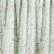 Benjara Vola Shower Curtain- 72 Inch- Floral Pattern- Light Green Polyester