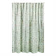 Benjara Vola Shower Curtain- 72 Inch- Floral Pattern- Light Green Polyester