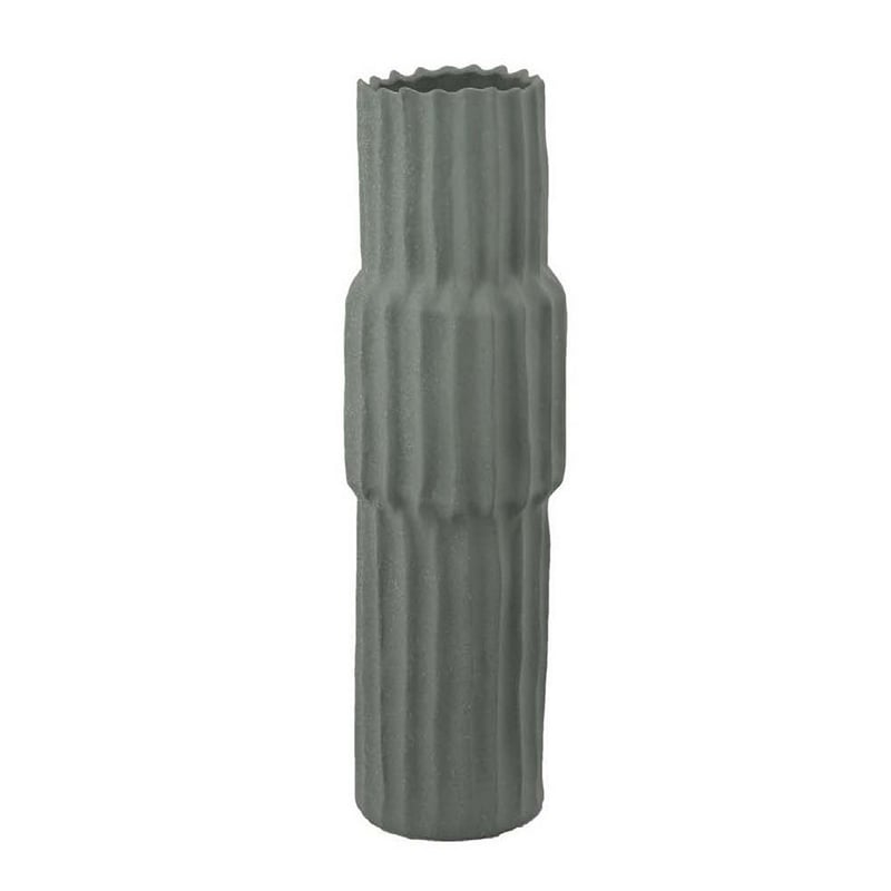 Benjara Decorative Accent Vase- Sleek Cactus Design- 24