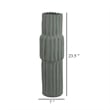 Benjara Decorative Accent Vase- Sleek Cactus Design- 24