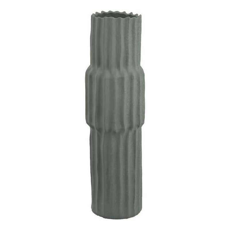 Benjara Decorative Accent Vase- Sleek Cactus Design- 24