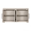 Benjara Kizie Sideboard Buffet Console 4 Doors- Shelves- Tawny Brown 66 Inch