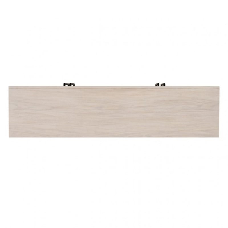 Benjara Kizie Sideboard Buffet Console 4 Doors- Shelves- Tawny Brown 66 Inch