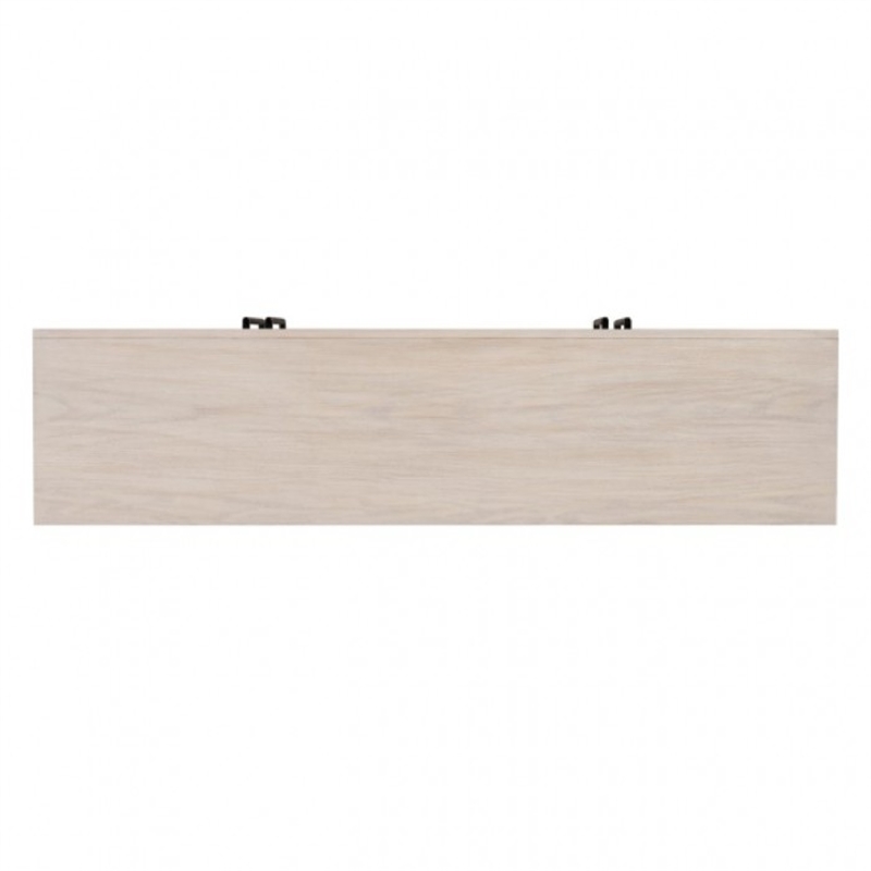 Benjara Kizie Sideboard Buffet Console 4 Doors- Shelves- Tawny Brown 66 Inch